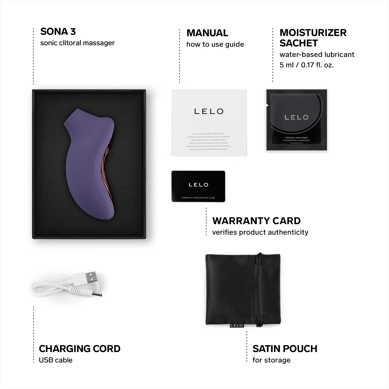 App-controlled clitoral stimulator LELO Sona 3 Cream Lelo B0F9LKMXCS.PT01