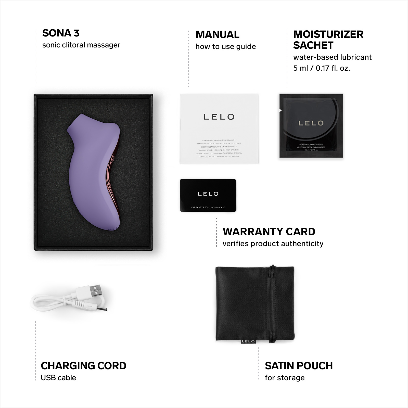 App-controlled clitoral stimulator LELO Sona 3 Cream Lelo B0F9LKMXCS.PT01