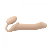 Podwójne dildo Strap-on-me Silicone bendable strap-on L Vanilla 