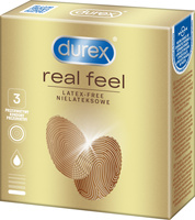 Durex Real Feel Non-Latex Condoms for Natural Sensations 3 Pack
