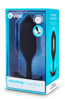 B-VIBE VIBRATING SNUG PLUG 5 BLACK