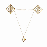 LOCKINK Adjustable Nipple Clamps with Light Pendant Gold