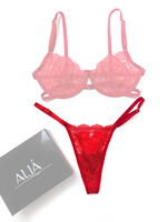 Alia Nelly Set Red Thong S