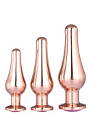 Gleaming Love Pleasure Set Rose Gold Dreamtoys Plug Set