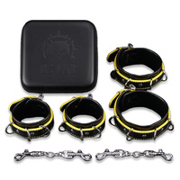 Hunter Restraints Set Black/Yellow Dungeon Lab