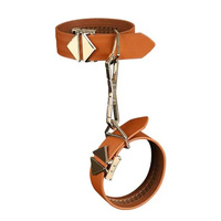 LOCKINK Ankle and Wrist Cuffs Set Brown