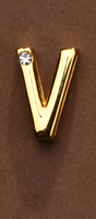 Letter For Personalization of Collar or Handcuffs Upko Letter V UPKO