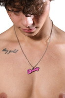 Necklace with Pendant Inscribed Daddy Andrew Christian Daddy Necklace