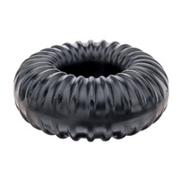 Perfect Fit Ribbed Ring Black