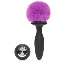 Happy Rabbit Vibrating Butt Plug Black Small