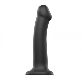 Strap-on-me Silicone Bendable Dildo Double Density L Black