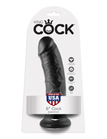 King Cock 8" Cock Black