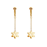 Upko Non-pierced clitoral jewelry dangle with snowflake