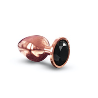 Elegancki metalowy korek analny z diamencikiem Dorcel Diamond Plug Rose Gold L