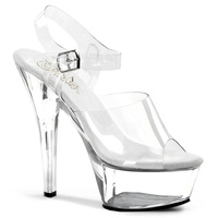 Platform Shoes Kiss-208 clear 9 (40) Pleaser