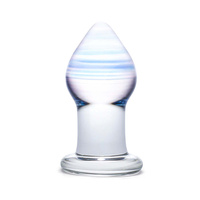 Glas Amethyst Rain Glass Butt Plug