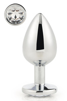 Gleaming Love Silver Anal Plug Large Dreamtoys