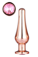Gleaming Love Rose Gold Pleasure Plug M Dreamtoys Anal Plug