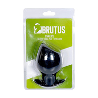 Chalice Silicone Tunnel Plug Black XL Brutus