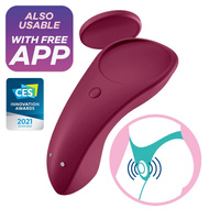 Sexy Secret Panty Vibrator Red Satisfayer