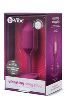 B-VIBE VIBRATING SNUG PLUG 2 ROSE