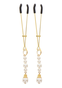 Taboom Tweezers With Pearls Gold