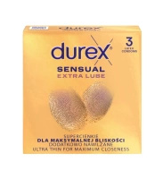 Durex Sensual Extra Lube condoms 3 pcs.