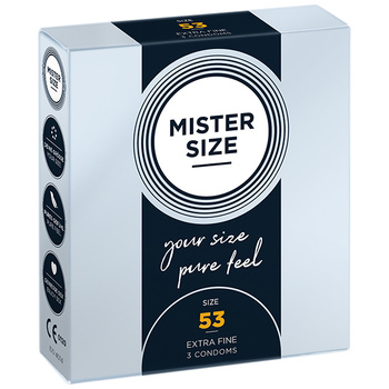 Mister.Size 53 mm Condoms 3 Pieces