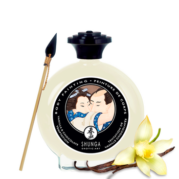 Jadalna farbka do ciała o smaku waniliowo-czekoladowym Shunga Body Painting Vanilla & chocolate temptation 100ml