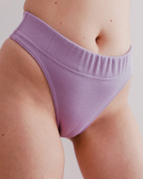 GWP Purple Ribbed Knit Panties L