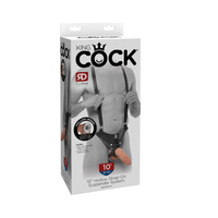 King Cock 10 Hollow Strap on Suspoender System