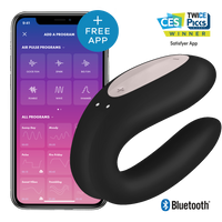 Satisfyer Double Joy Black incl. Bluetooth and App