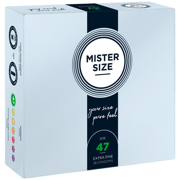 Mister.Size 47 mm Condoms 36 Pieces