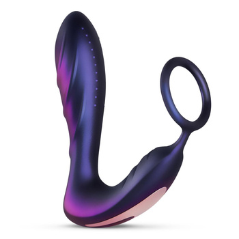 Hueman prostate stimulator Black Hole Anal Vibrator With Cockring