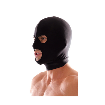 Maska Pipedream Fetish Fantasy Series Spandex 3 Hole Hood Black