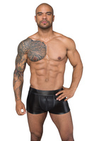 H058 Shorts powerwetlook 3D net S Noir Handmade