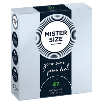 Mister.Size 47 mm Condoms 3 Pieces