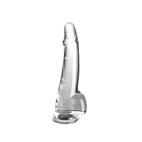 Dildo 25cm King Cock Clear with Balls