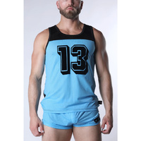 Starter Mesh Tank Top Blue L CellBlock13