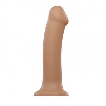 Strap-on-me Silicone Bendable Dildo Double Density XL Caramel