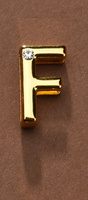 Letter for Personalizing Collar or Handcuffs Upko Letter F UPKO