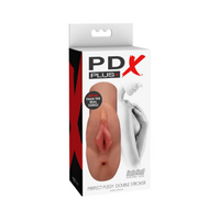Masturbator Pipedream PDX Plus Perfect Pussy Double Stroker Tan