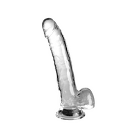 Dildo 23cm King Cock Clear with Balls
