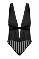Body Petitenoir Tulle Ouvert L Noir Handmade