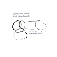 Fantasy C-Ringz Silicone 3-Ring Stamina Set