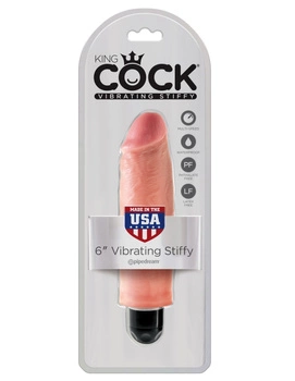 Kink Cock 6" Vibrating Stiffy Flesh