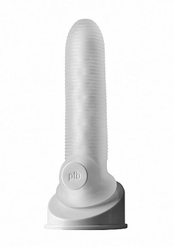 Stymulująca przedłużka na penisa Perfect Fit Fat Boy Micro Ribbed Sheath Clear 6,5'