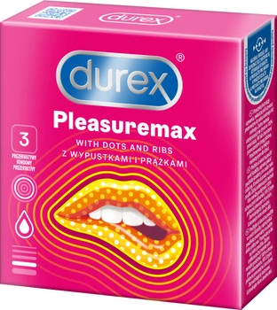 Condoms Durex Pleasuremax 3 pack