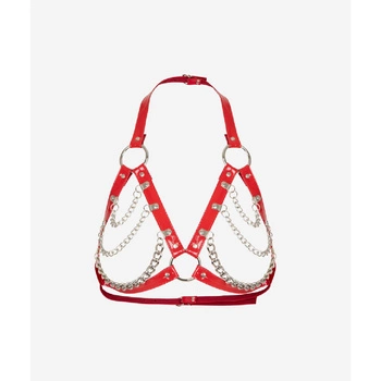 Harness-bra with chains Red HellRider