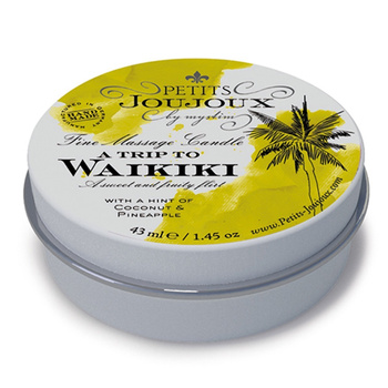 Petits Joujoux Fine Massage Candles - A trip to Waikiki Beach (33 g)